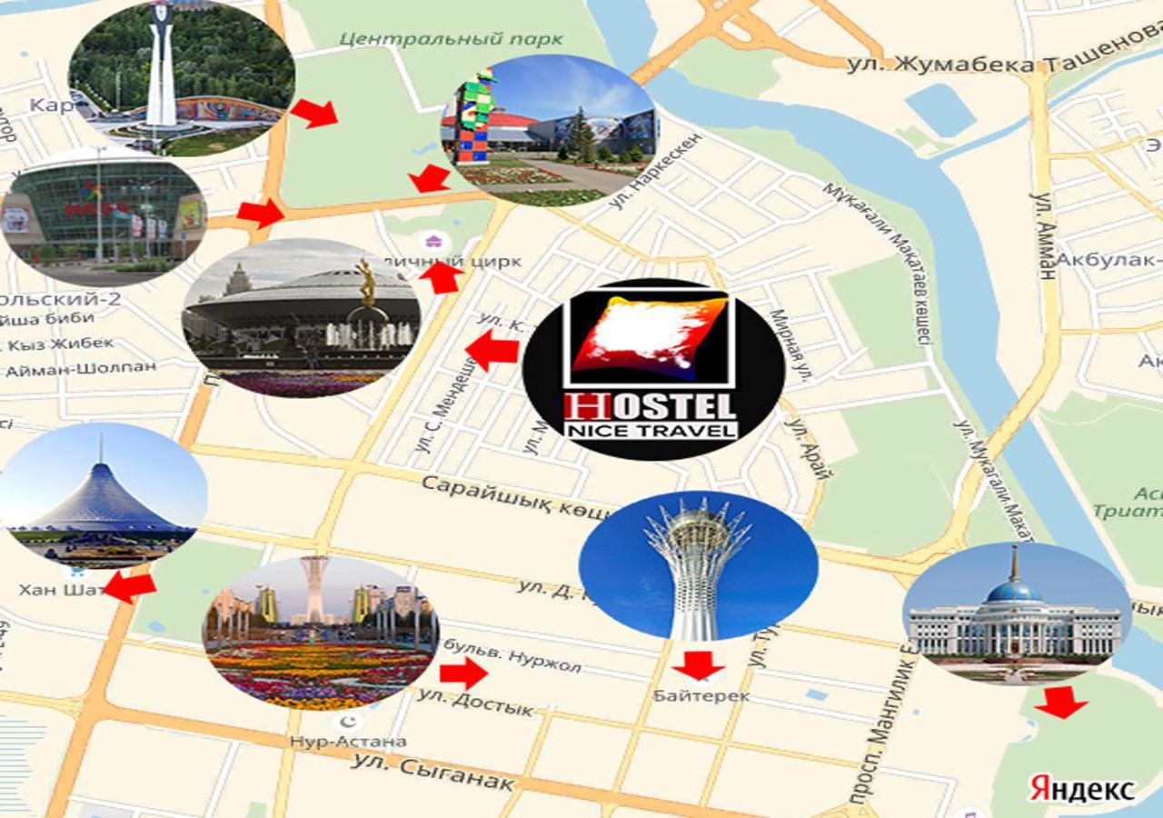 Hostel Nice Travel Astana Buitenkant foto